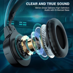 Onikuma X15 Pro Gaming Headset with Mic Noise Cancellation Cat Ear Gaming Headphones For PC Laptop