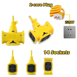 Zeus Extension Wire Heavy Duty Extension Wire 20 Meters 5/10/20/30/40M Long Extension Cord Socket