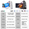 AMD Ryzen 5 5600G Gaming PC Desktop With DDR4 16GB RAM M.2 512GB SSD Full Set PC Computer For Gaming