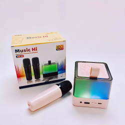 Zeus Mini Karaoke RGB LED Bluetooth Wireless Microphone Portable Speaker Amplifier W/ Mic 3 Colors