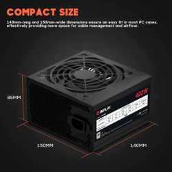 Inplay 400W ATX PSU 80 Efficiency Rated 400W Long Wire PSU For Desktop Computer Power Supply AK400