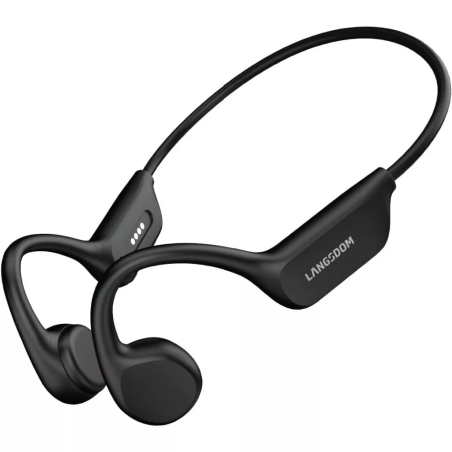 Zeus x Langsdom Bone Conduction Headphones Open-Ear IPX8 Waterproof Bluetooth Sports & Running