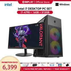 Intel Core i5 / i7 Desktop Computer Quad-Core 8 Thread 16GB RAM 512GB SSD Full Set Pc Computer