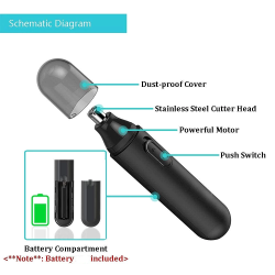 Electric Shaving Nose Ear Trimmer Face Care Nose Hair Trimmer for Men Shaving Beard Cleaning Machine