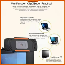 1080P Full HD Webcam With Microphone Free-Driver USB Computer Camera For PC Laptop Video Calling