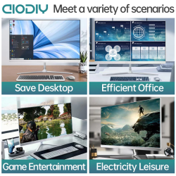 AIODIY All In One PC Desktop Computer I7 CPU 16G 512G SSD Game Computer 24 Inch