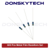600pcs/set Metal Film Resistor Kit 30 Kinds 1/4W 1% Resistance Assorted Kit 10 -1M Ohm