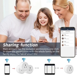 10A Tuya WiFi Smart Socket Switch Outlet Smart Life APP Support Alexa Google Home Voice Control 2025