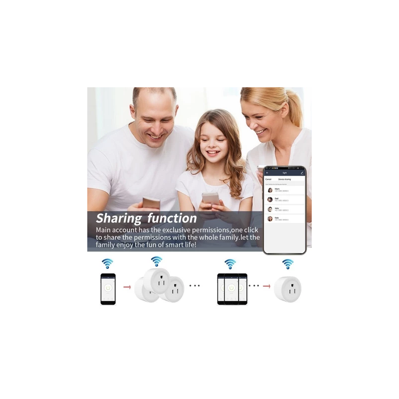 10A Tuya WiFi Smart Socket Switch Outlet Smart Life APP Support Alexa Google Home Voice Control 2025