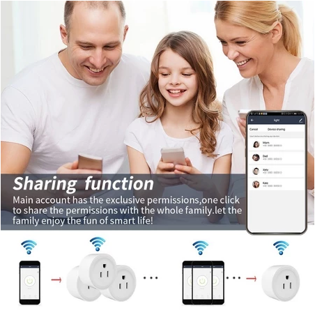10A Tuya WiFi Smart Socket Switch Outlet Smart Life APP Support Alexa Google Home Voice Control 2025