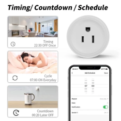10A Tuya WiFi Smart Socket Switch Outlet Smart Life APP Support Alexa Google Home Voice Control 2025