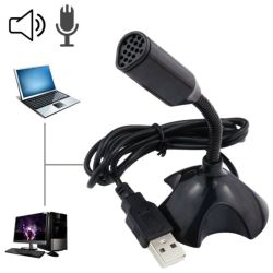 Laptop Microphone USB Desktop Gaming Mic With Holder For PC Computer