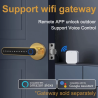 Tuya WIFI Remote Unlock Door Knob Smart Fingerprint Door Lock Biometric Digital Handle Lock
