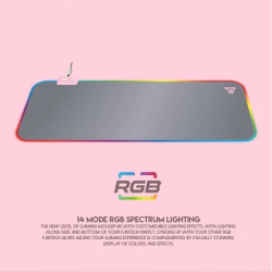 FANTECH MPR800S FIREFLY Soft Cloth RGB Gaming Mouse Pad -Black, Pink Sakura and White Space Edition