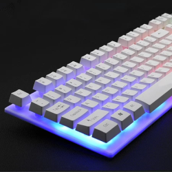 Zeus K004 ( Arc-Angle ) Colorful LED Illuminated Backlight Gaming Keyboard And Mouse Bundle