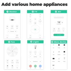 SMATRUL Wi-Fi Smart IR Mini Universal Remote Control for Tv Aircon With Alexa Tuya App Household