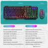 Gaming Keyboard and Mouse Mechanical USB Wired Gamer Keyboards Kit LED RGB Backlit Keyboard