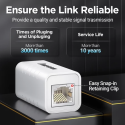 MPCOM RJ45 Ethernet Adapter 8P8C Babae extender LAN konektor inline CAT6A/CAT6/CAT5E Ethernet Cable- proteksyon ng kidlat