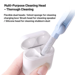 7 in 1 Laptop Cleaning Tool Double-Head Design Computer Keyboard Headphone Brush Kit Compact