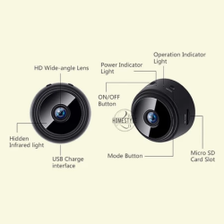 A9 Mini Wireless Security Camera with 1080P HD and Night Vision