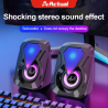 Actual Computer Speaker USB Colorful Lighting Effect RGB Gaming Laptop PC Speaker For Laptop