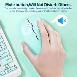 Silent Mouse Bluetooth Wireless 2.4GHz For iPad For Macbook Laptop Optical Rechargeable Mice Thin