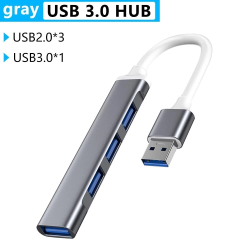Zeus. USB 3.0 Hub 4 Ports High Speed Splitter Adapter Multi Expander Converter OTG for Laptop PC Hub