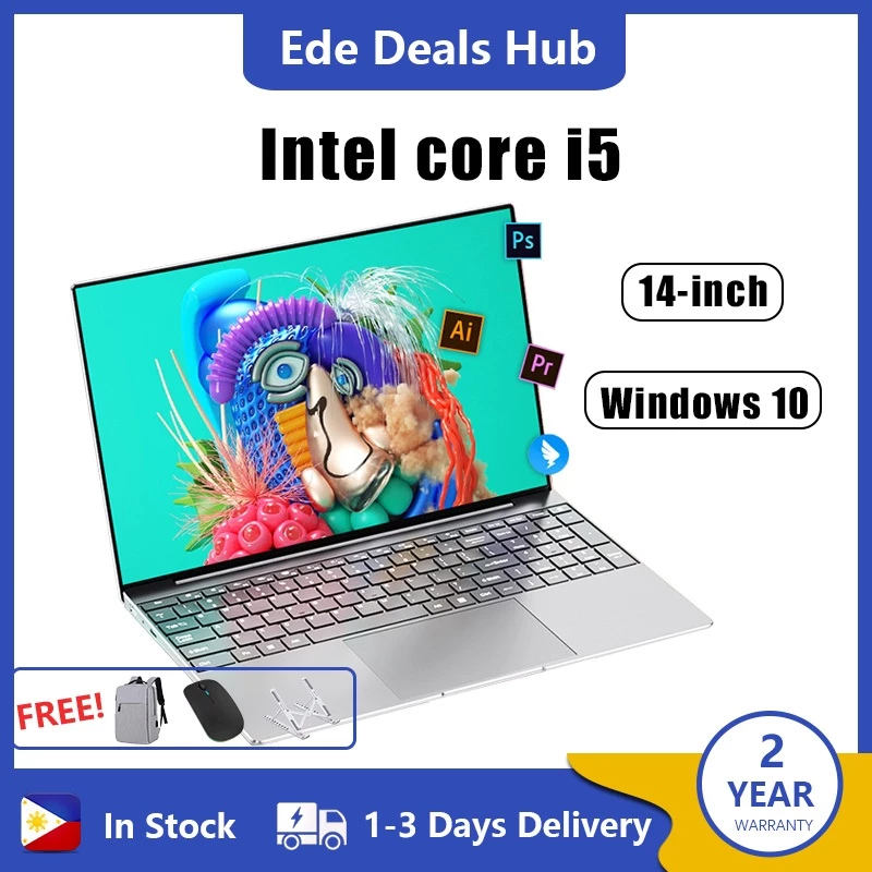 Intel core i5 8265U Laptop 8GB RAM 128GB SSD 14 Inch Windows 11 Gaming Laptop Camera
