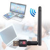 High Speed 600Mbps 2.4GHz Wireless USB WiFi Adapter with Antenna for Desktop PC