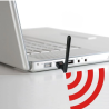 High Speed 600Mbps 2.4GHz Wireless USB WiFi Adapter with Antenna for Desktop PC