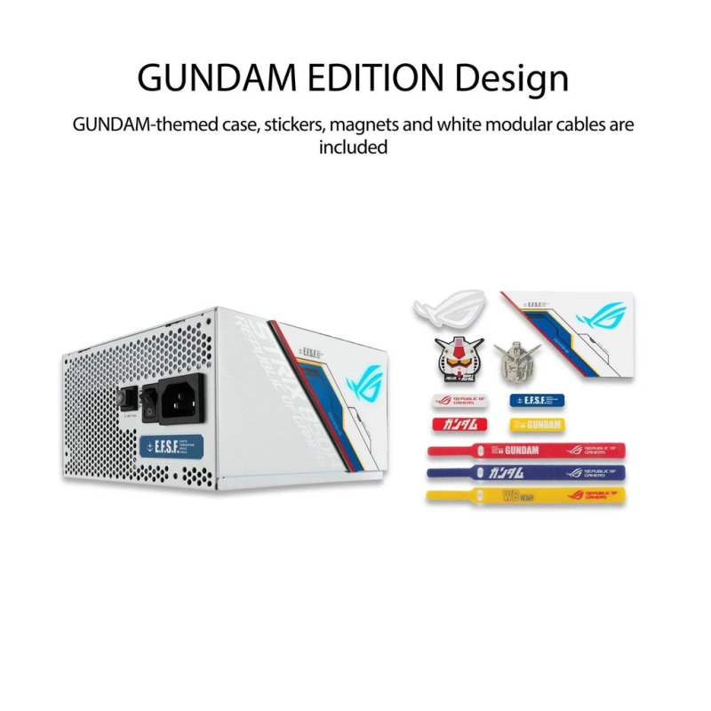 Asus ROG Strix 850G Gundam Edition 80 Plus Gold Certification Power Supply White
