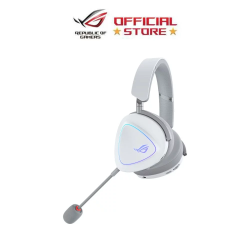 Asus ROG A701 Delta II RGB Aura Dual Flow Audio Wireless Gaming Headset - White