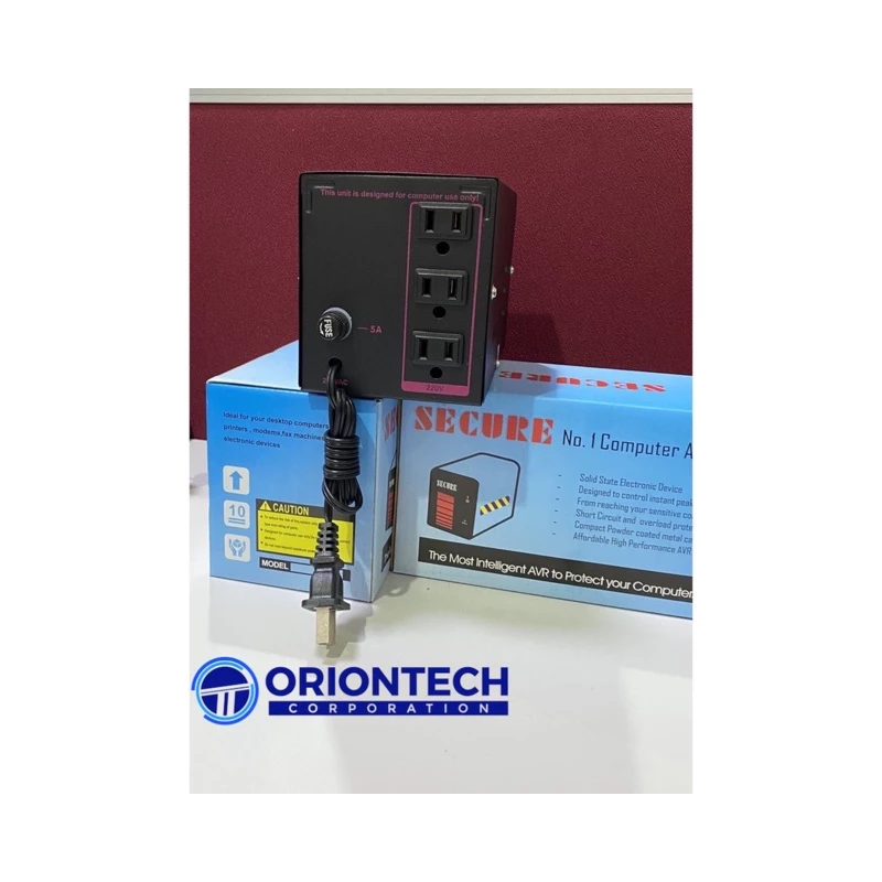 SECURE / Noritsu Plus 500W 220V Automatic Voltage Regulator (AVR for Computer)